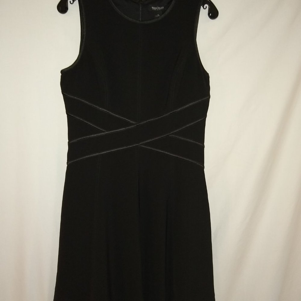 WHBM BLACK SEXY A-LINE PARTY DRESS
